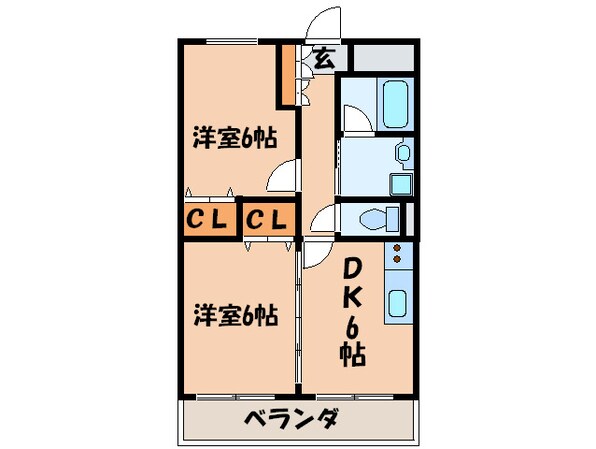 エスポワ－ル みちの物件間取画像